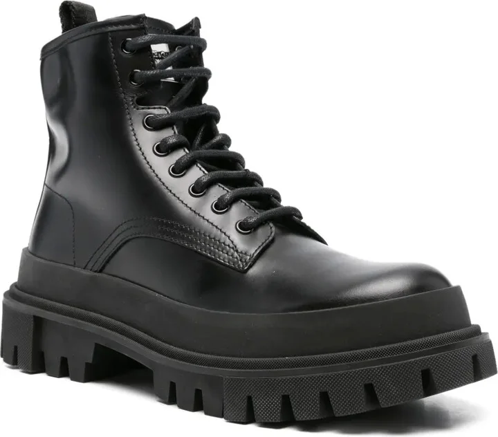 Leather Lace-Up Ankle Boots - Image 2