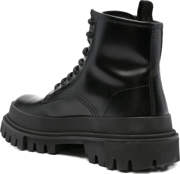 Leather Lace-Up Ankle Boots - Image 3