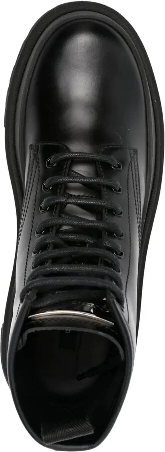 Leather Lace-Up Ankle Boots - Image 4