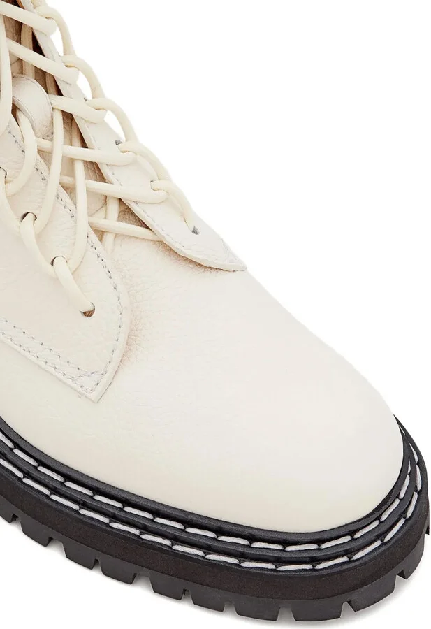 Leather Lace-Up Ankle Boots - Image 3