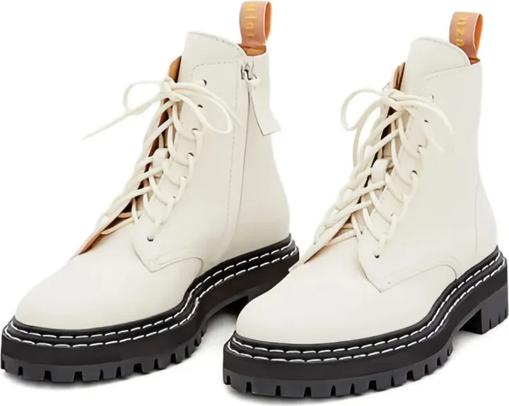 Leather Lace-Up Ankle Boots - Image 4