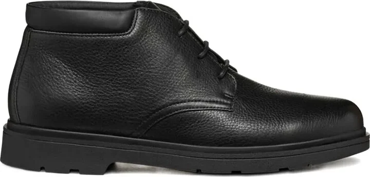 Leather Lace-Up Ankle Boots