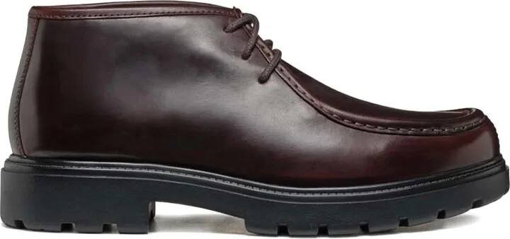 Leather Lace-Up Ankle Boots