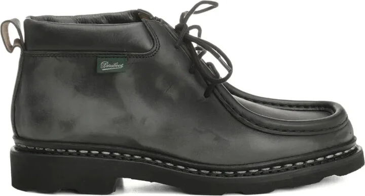 Leather Lace-Up Ankle Boots