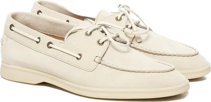 Leather Lace-Up Boat Shoes - Image 2