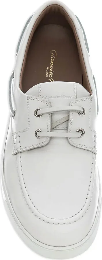 Leather Lace-Up Boat Shoes - Image 2