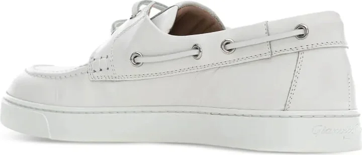 Leather Lace-Up Boat Shoes - Image 3