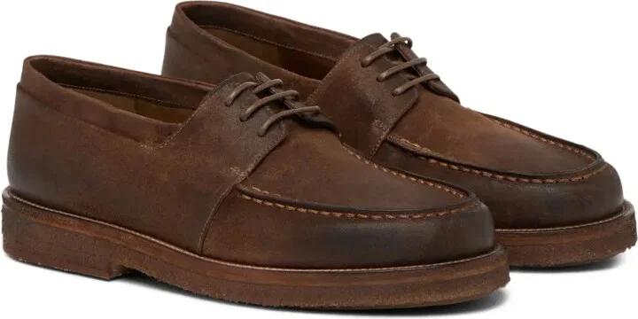 Leather Lace-Up Boat Shoes - Image 2