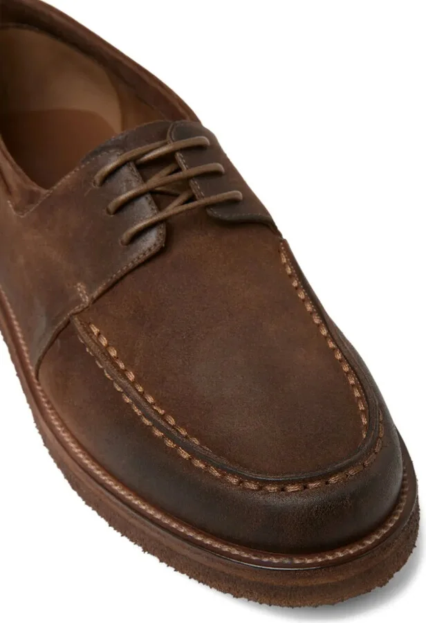 Leather Lace-Up Boat Shoes - Image 4