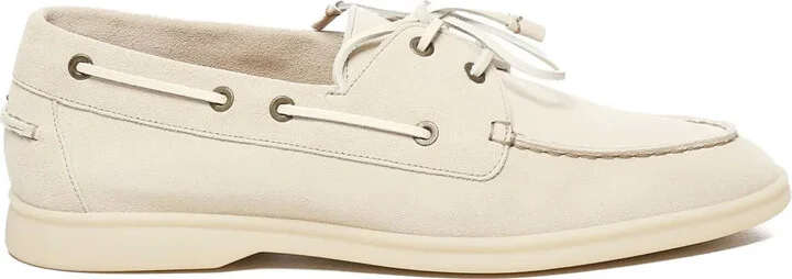 Leather Lace-Up Boat Shoes