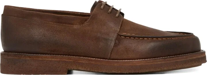 Leather Lace-Up Boat Shoes