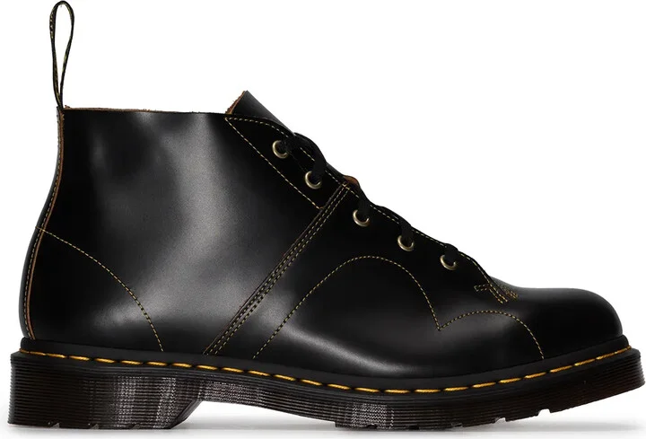 Leather Lace-Up Booties