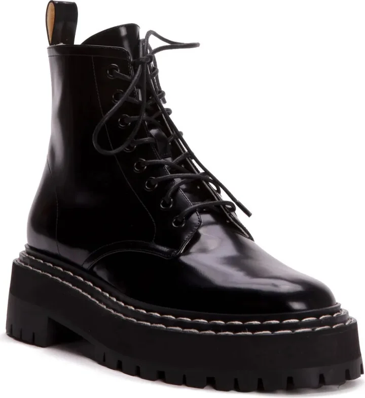 Leather Lace-Up Boots - Image 2