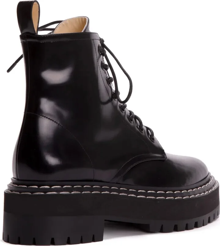 Leather Lace-Up Boots - Image 3