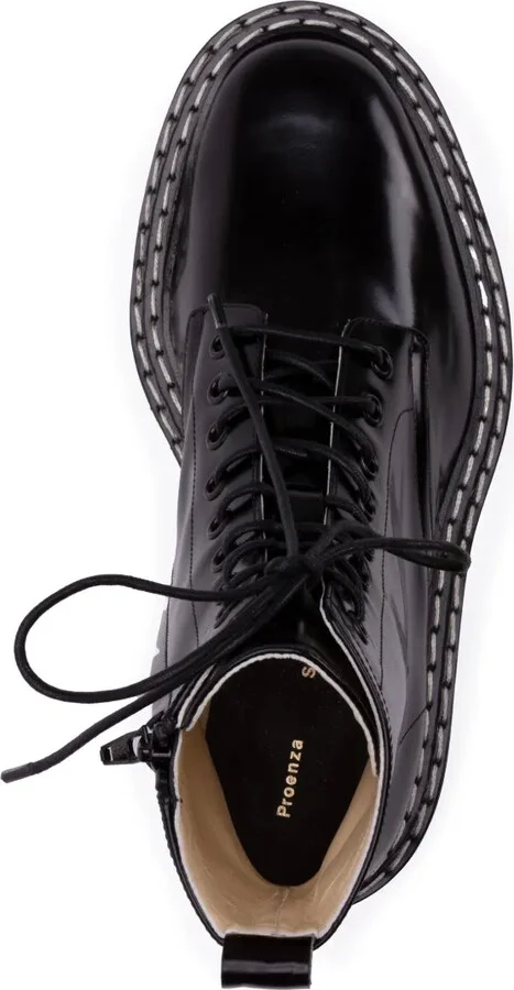 Leather Lace-Up Boots - Image 4