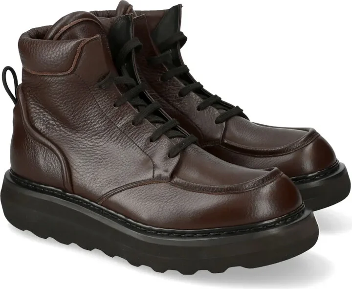 Leather Lace-Up Boots - Image 4