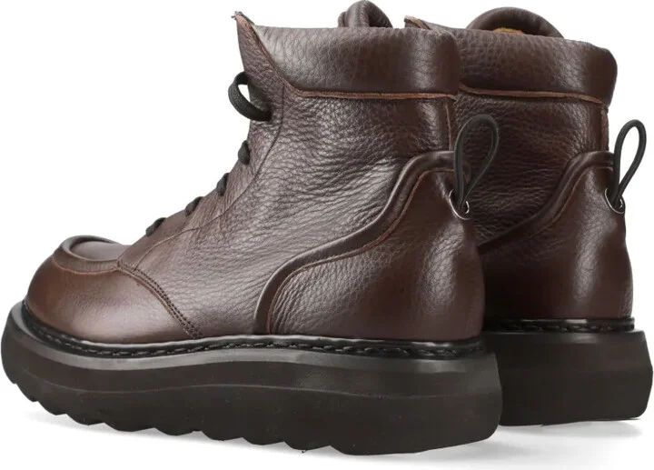 Leather Lace-Up Boots - Image 5