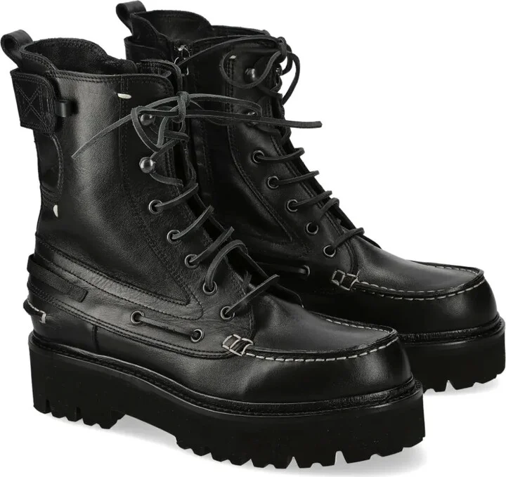 Leather Lace-Up Boots - Image 2