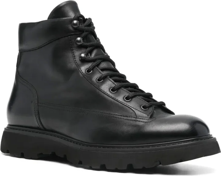 Leather Lace-Up Boots - Image 2