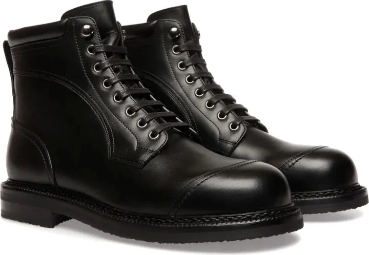 Leather Lace-Up Boots - Image 2