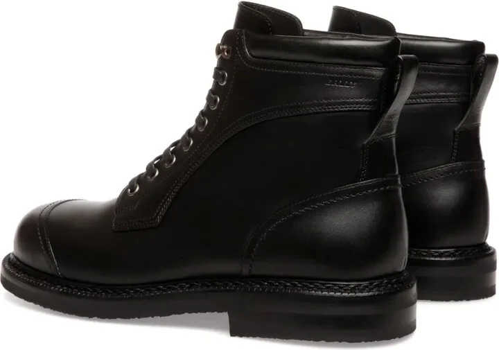 Leather Lace-Up Boots - Image 3