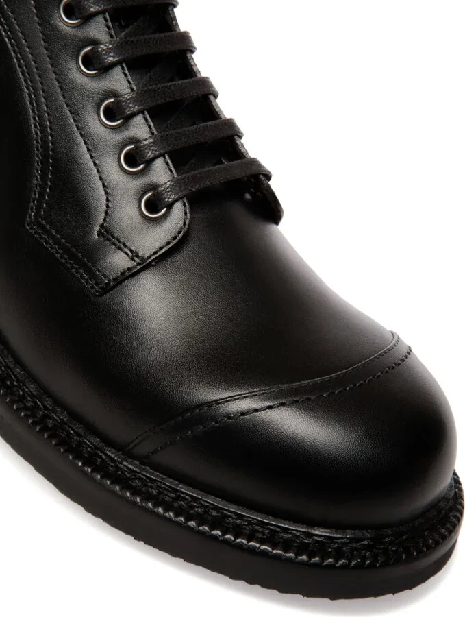 Leather Lace-Up Boots - Image 5