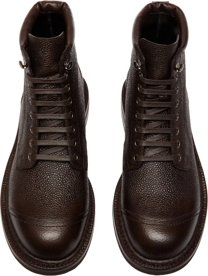 Leather Lace-Up Boots - Image 4