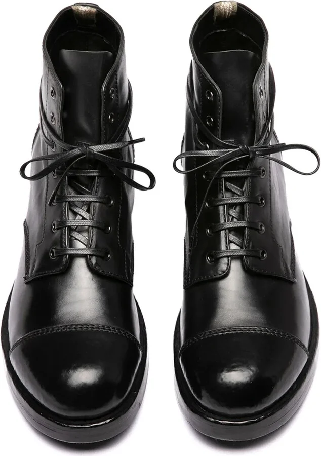 Leather Lace-Up Boots - Image 4