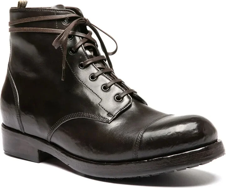 Leather Lace-Up Boots - Image 2