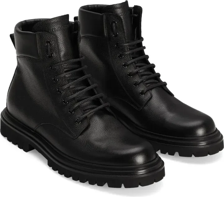 Leather Lace-Up Boots - Image 2