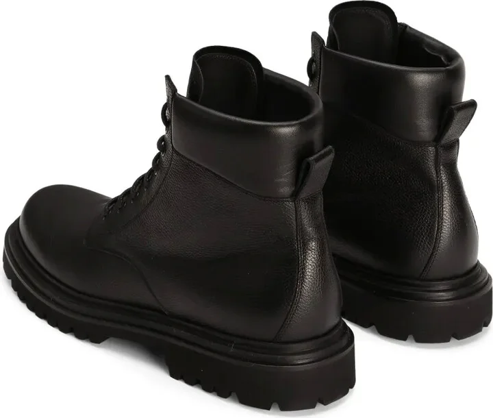 Leather Lace-Up Boots - Image 3