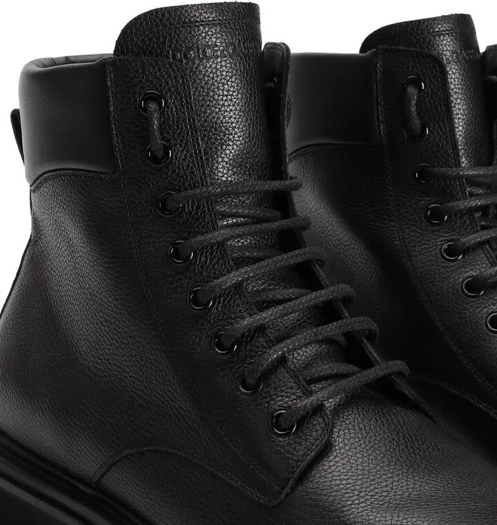 Leather Lace-Up Boots - Image 4