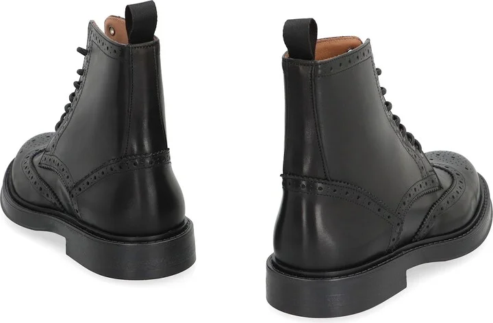 Leather Lace-up Boots - Image 4
