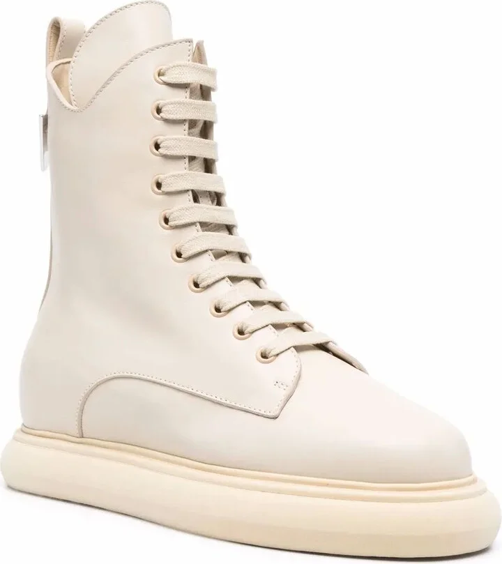 Leather Lace-Up Boots - Image 2