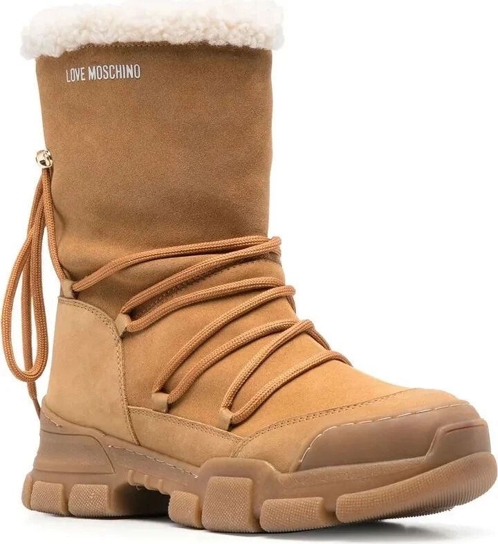 Leather Lace-Up Boots - Image 2