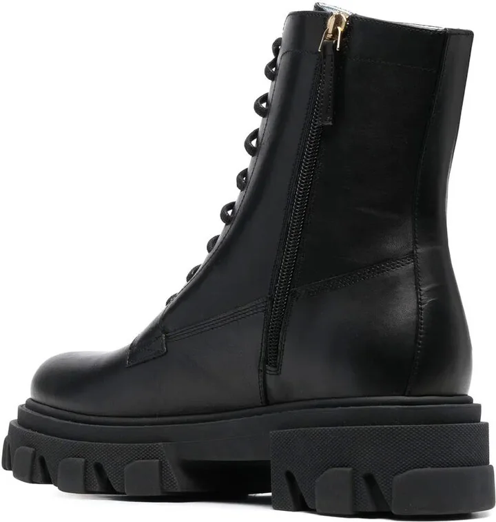 Leather Lace Up Boots - Image 3