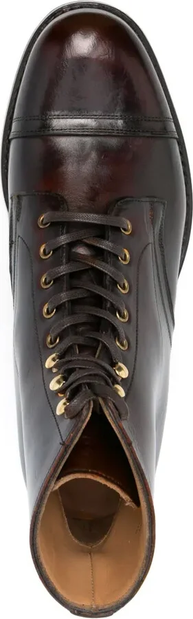 Leather Lace-Up Boots - Image 4