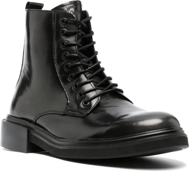 Leather Lace-Up Boots - Image 2