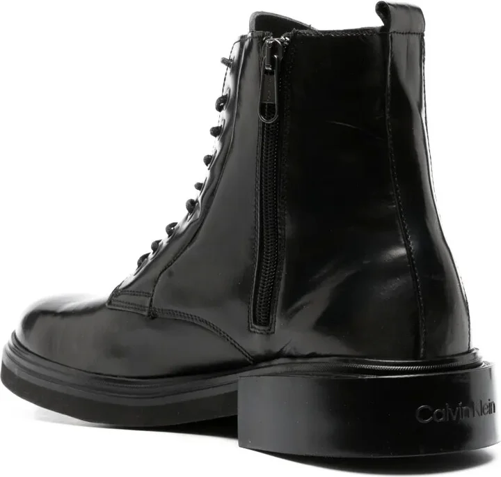 Leather Lace-Up Boots - Image 3