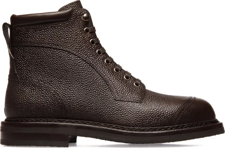 Leather Lace-Up Boots