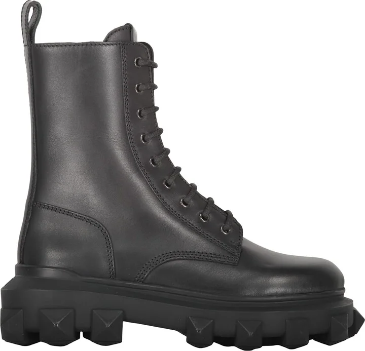 Leather Lace-up Boots