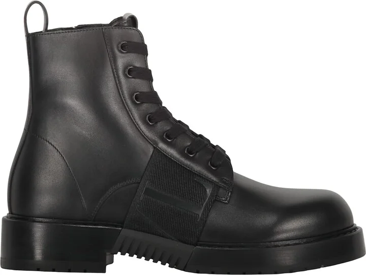 Leather Lace-up Boots
