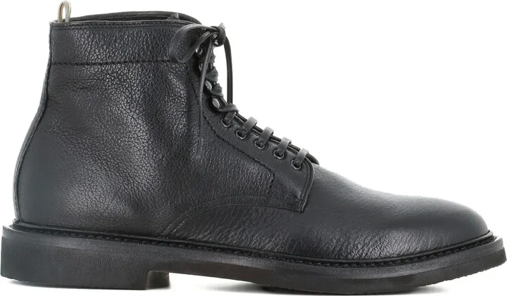 Leather Lace-Up Boots