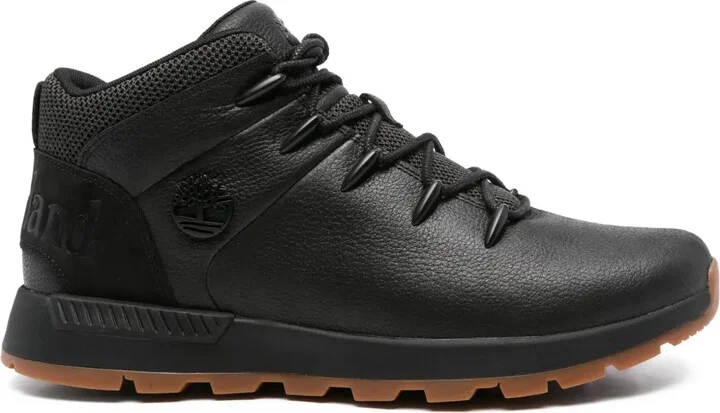 Leather Lace-Up Boots
