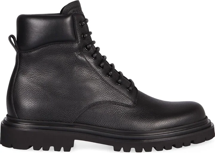 Leather Lace-up Boots