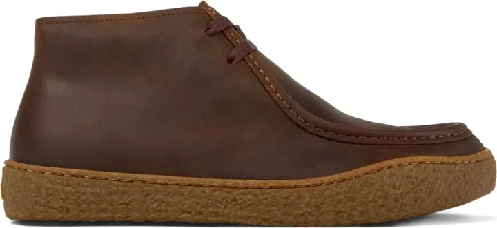 Leather Lace-Up Boots