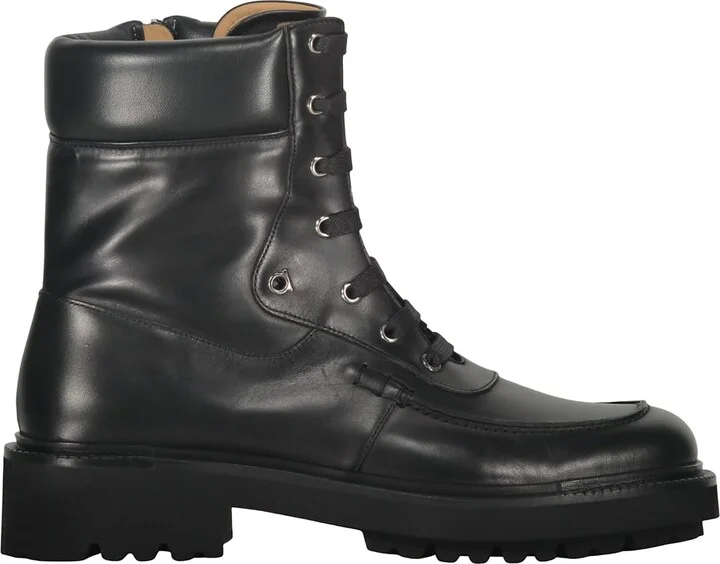 Leather Lace-up Boots