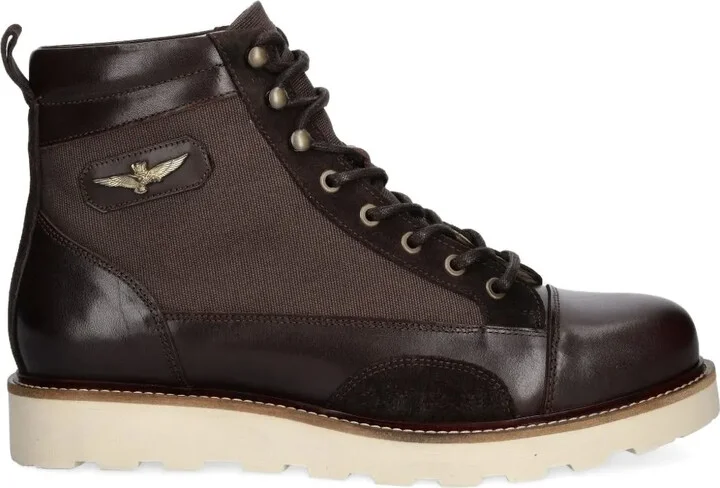 Leather Lace-Up Boots