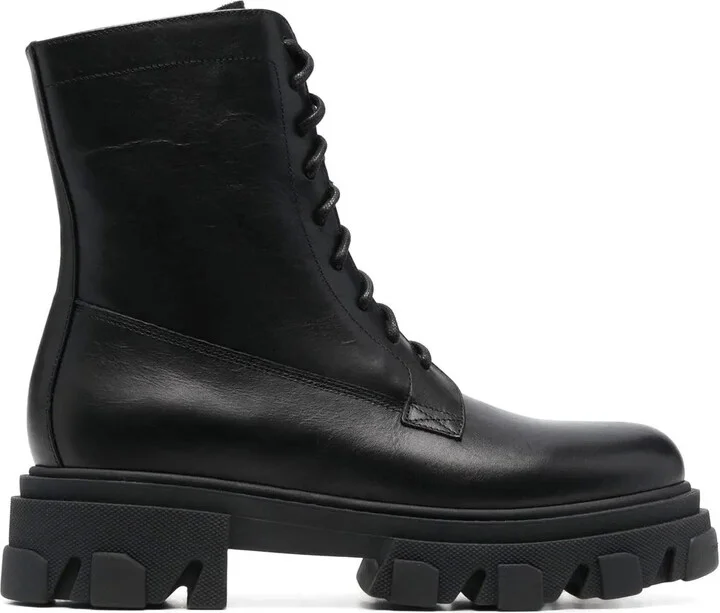 Leather Lace Up Boots