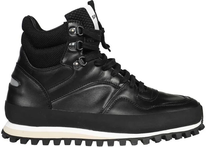 Leather Lace-up Boots